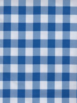 Oilcloth - Poly/Cotton Vinyl - Picnic Check - Blue