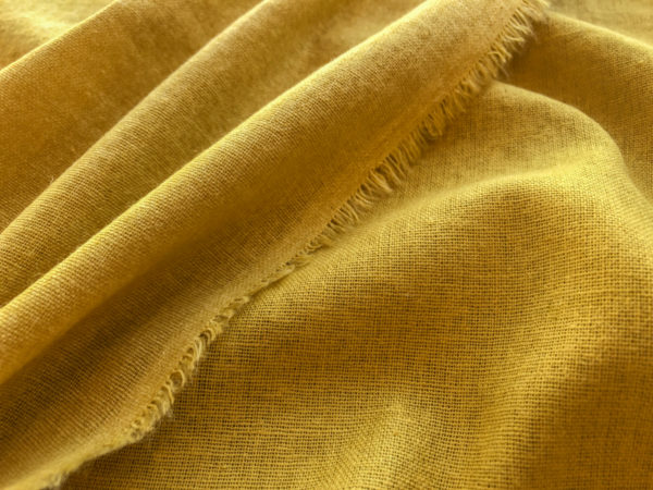 Japanese Open Weave Linen/Cotton – Daffodil