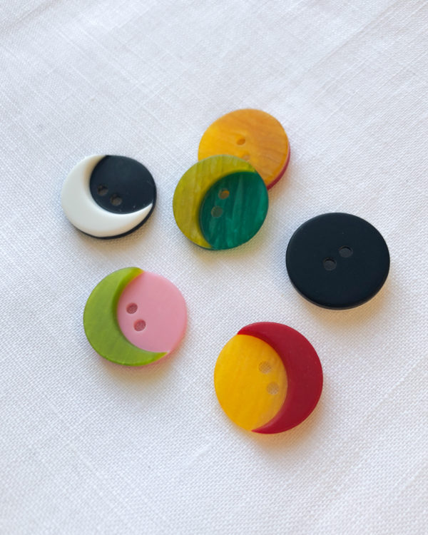Crescent Moon Buttons