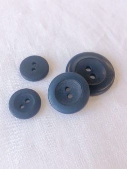 Wide Rim Corozo Buttons - Black