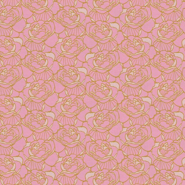 Quilting Cotton - Tiger Lily Trail - Floral - Pink