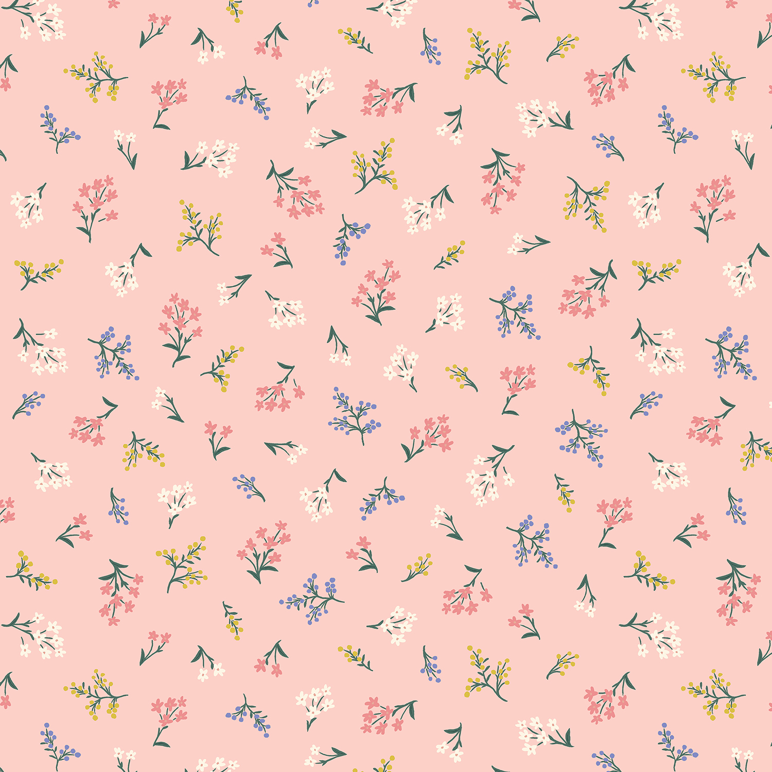 Quilting Cotton - Strawberry Fields - Petite Fleurs - Blush ...