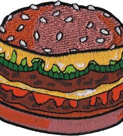 Iron-On Applique Patch - Burger