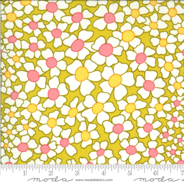 Quilting Cotton - A Blooming Bunch - Flower Power - Citrine