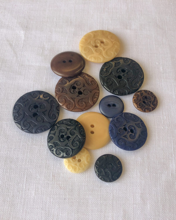 Ornate Corozo Buttons