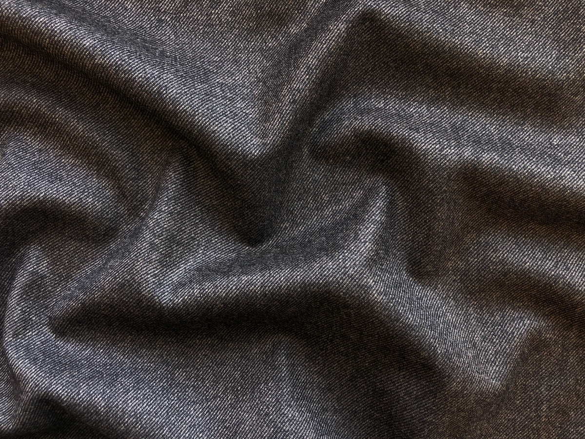Heathered Wool Twill - Pepper - Stonemountain & Daughter Fabrics