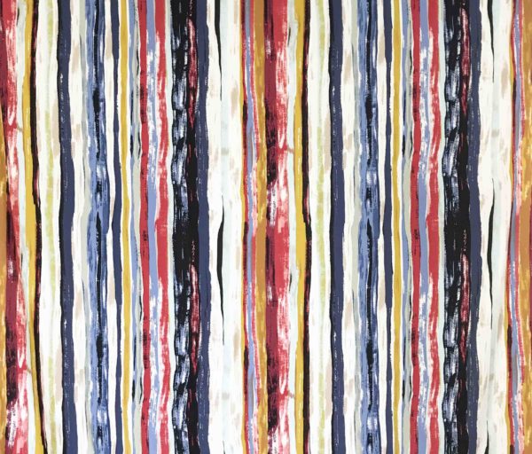 Rayon Poplin Print - Painted Stripe