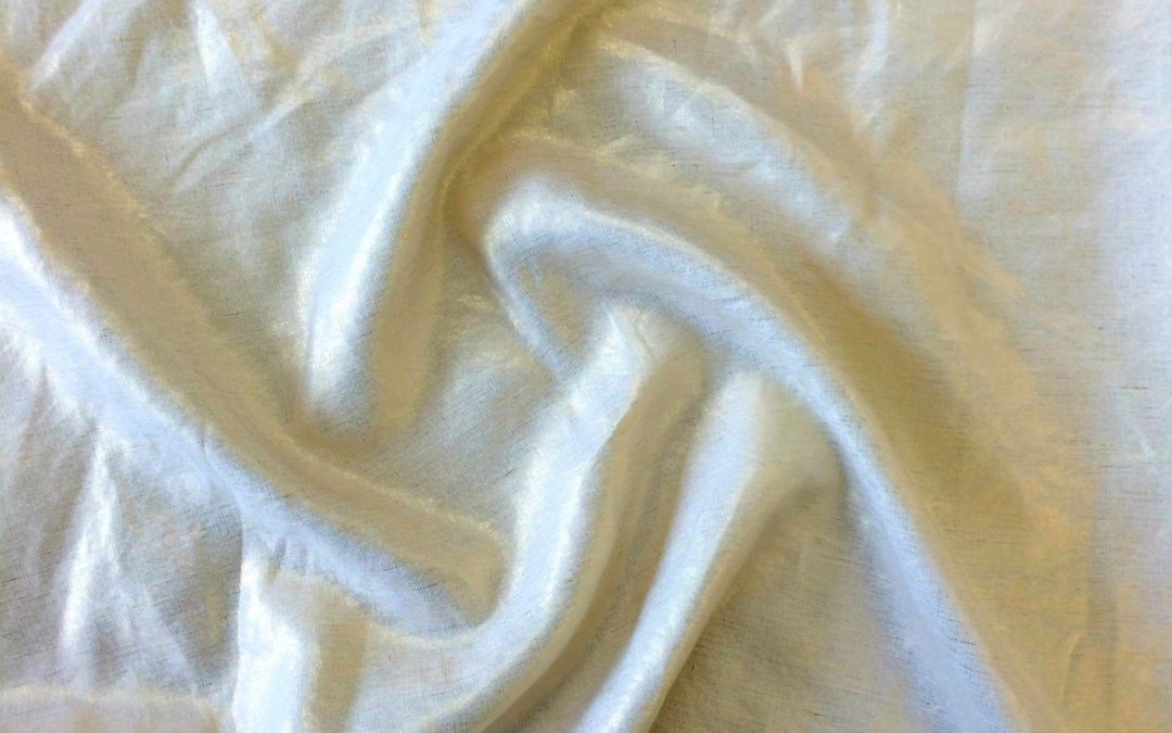 Nevada Linen – Metallic – Ivory/Gold