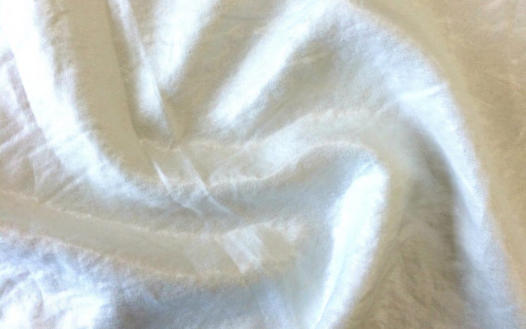 Nevada Linen – Metallic – Ivory/Silver