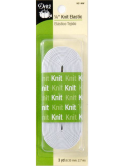 Dritz 1/4″ Knit Elastic – White