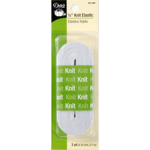 Dritz 1/4″ Knit Elastic – White