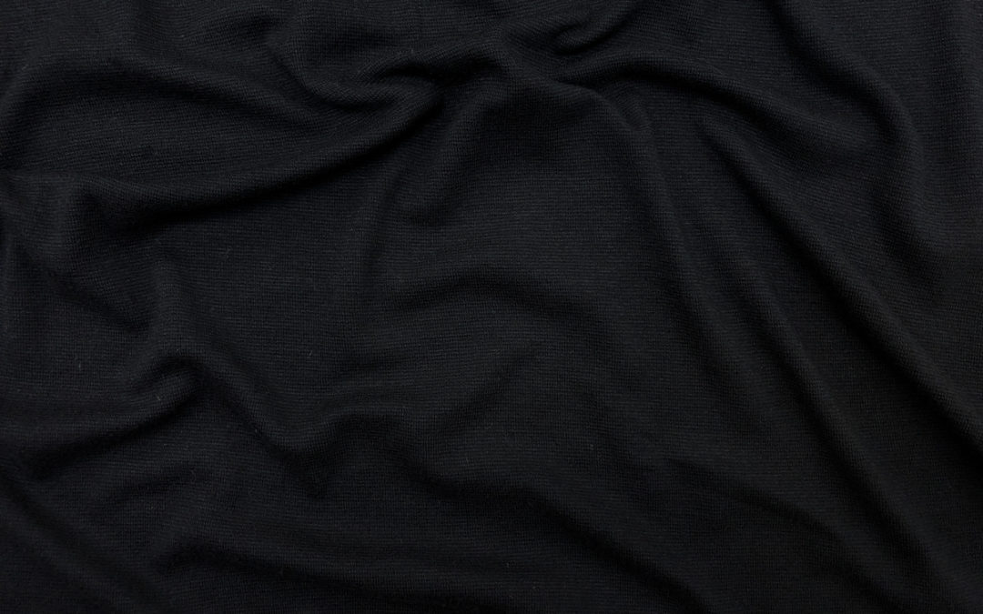 Bamboo/Merino Wool Jersey – Black
