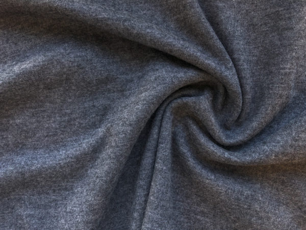 Italian 100% Wool Jersey - Smoke - Stonemountain & Daughter Fabrics