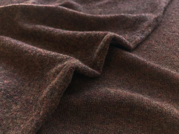 Wool/Cotton Sweater Knit – Speckled Mahogany