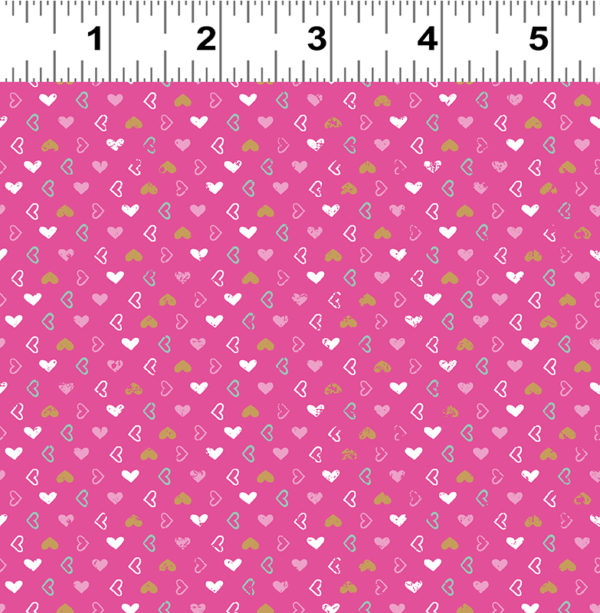 Quilting Cotton - Pen Pal - Fuchsia