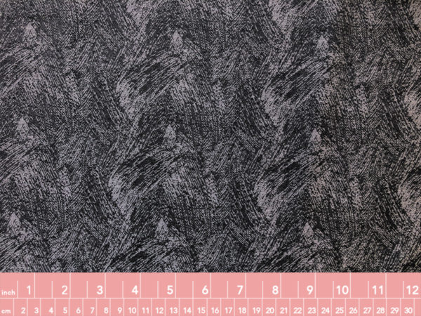 Wool Jacquard Challis - Charcoal