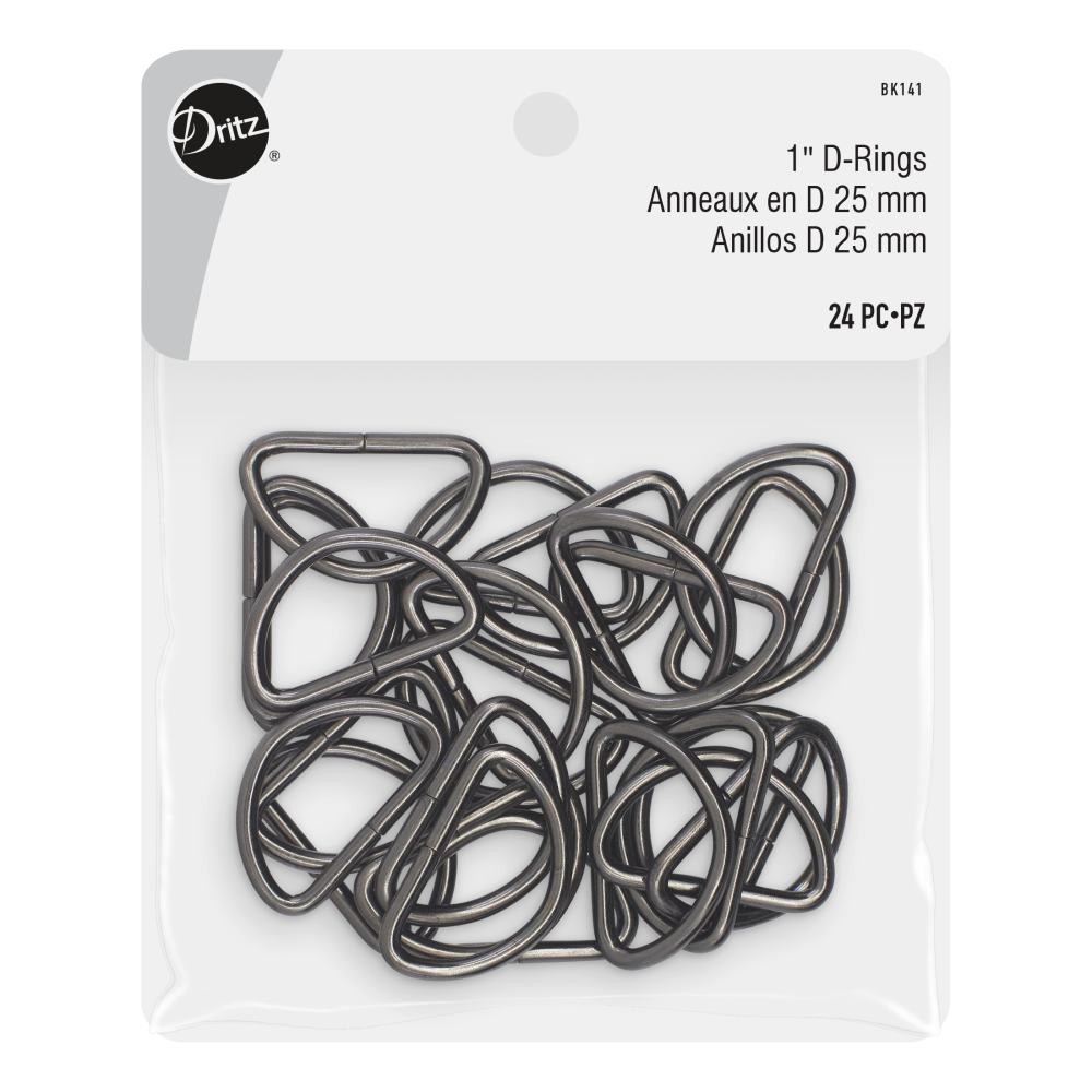 Dritz Swivel Hooks, Gunmetal, 12 pc