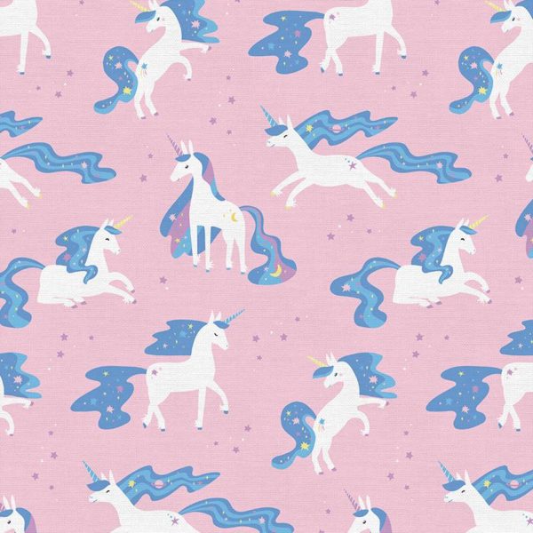 Quilting Cotton - You're Magical - Unicorns - Pink