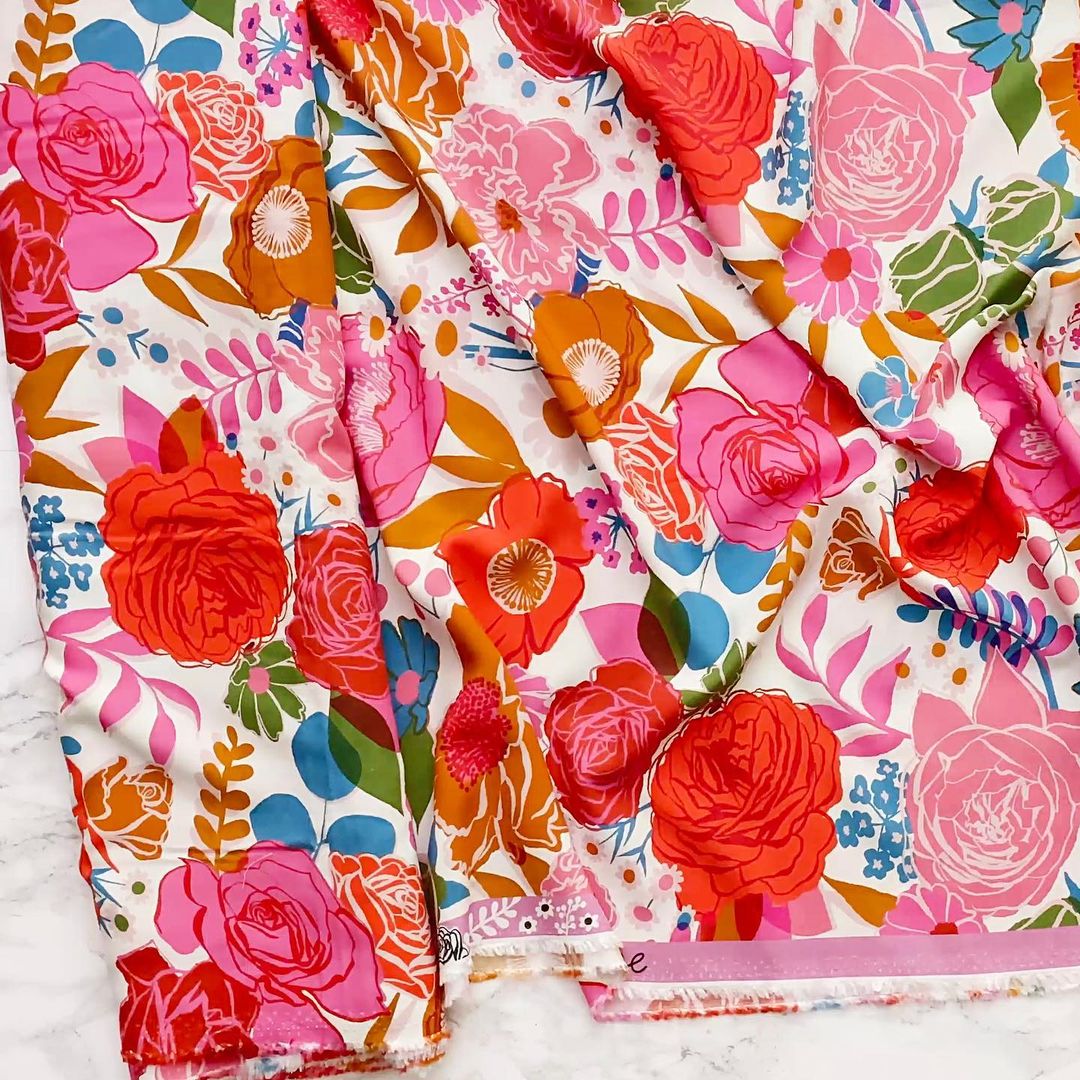 Rise - Rayon - Bloom - Shell - Stonemountain & Daughter Fabrics