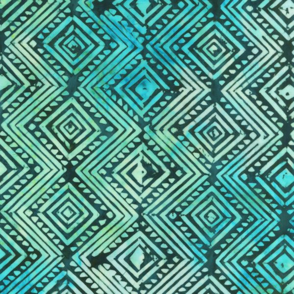 Cotton Batik -  Cross - Green