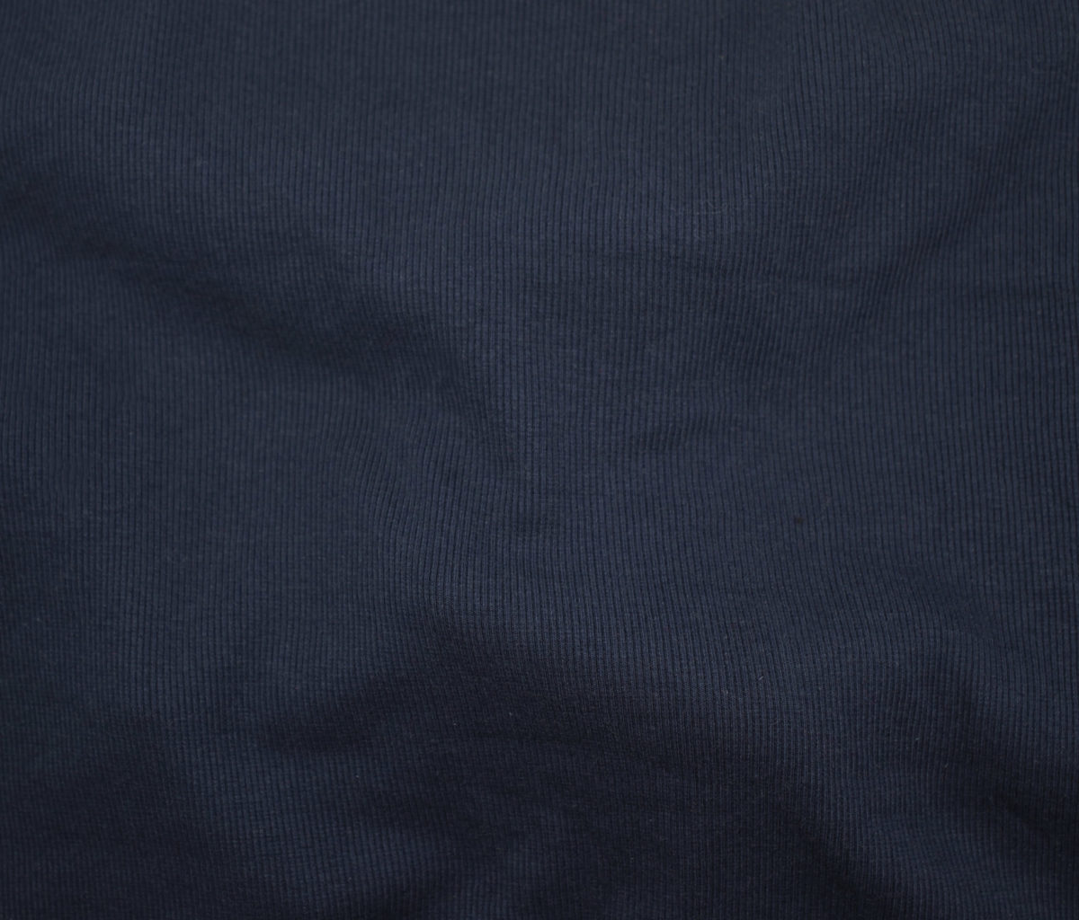 Bamboo/Cotton Rib Knit - Navy - Stonemountain & Daughter Fabrics