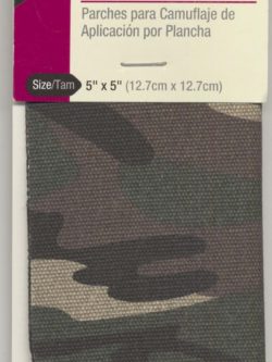 Iron-On Mending Fabric - Camo Canvas