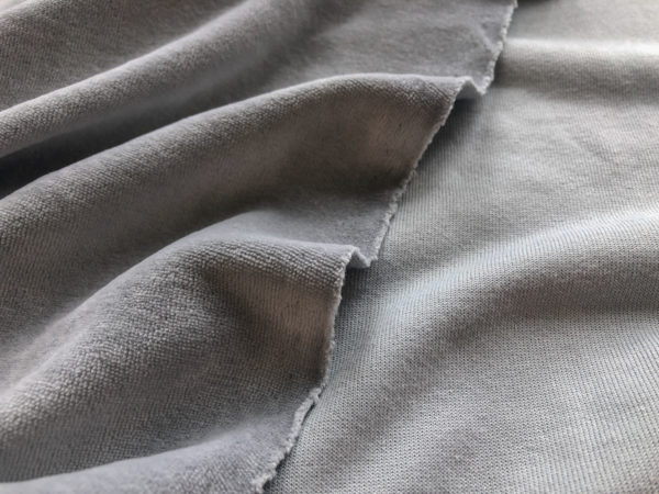 Stretch Velour - Silver