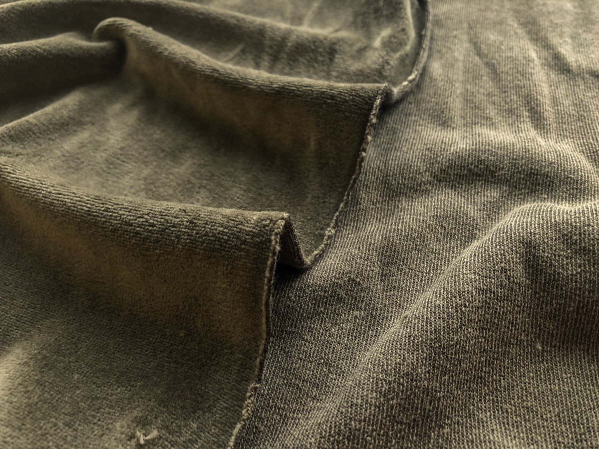 Stretch Velour - Army Green - Stonemountain & Daughter Fabrics