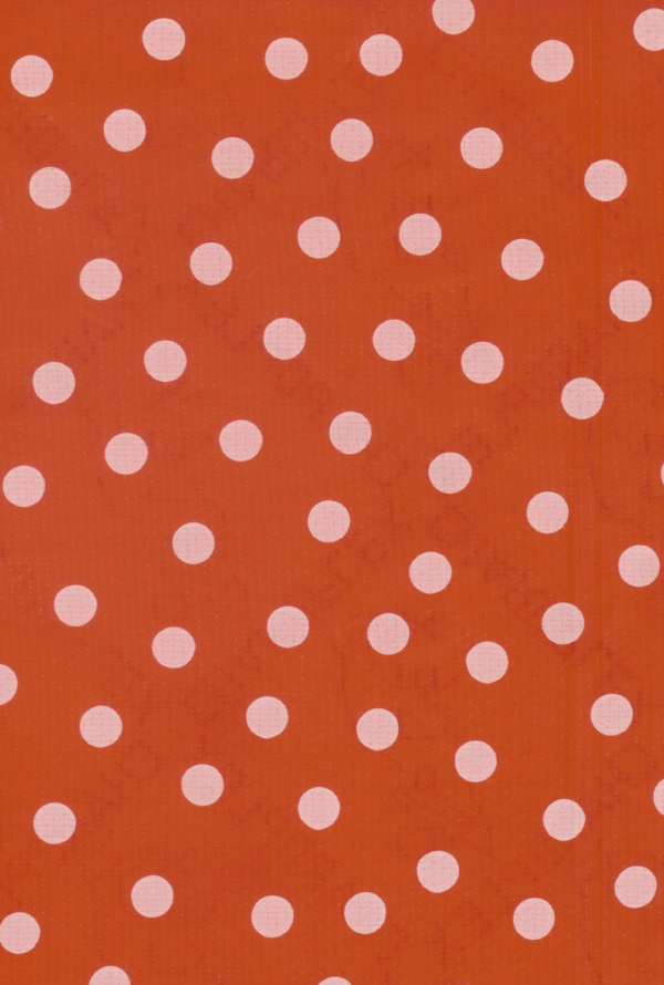 Oilcloth - Poly/Cotton Vinyl - Polka Dot - Red