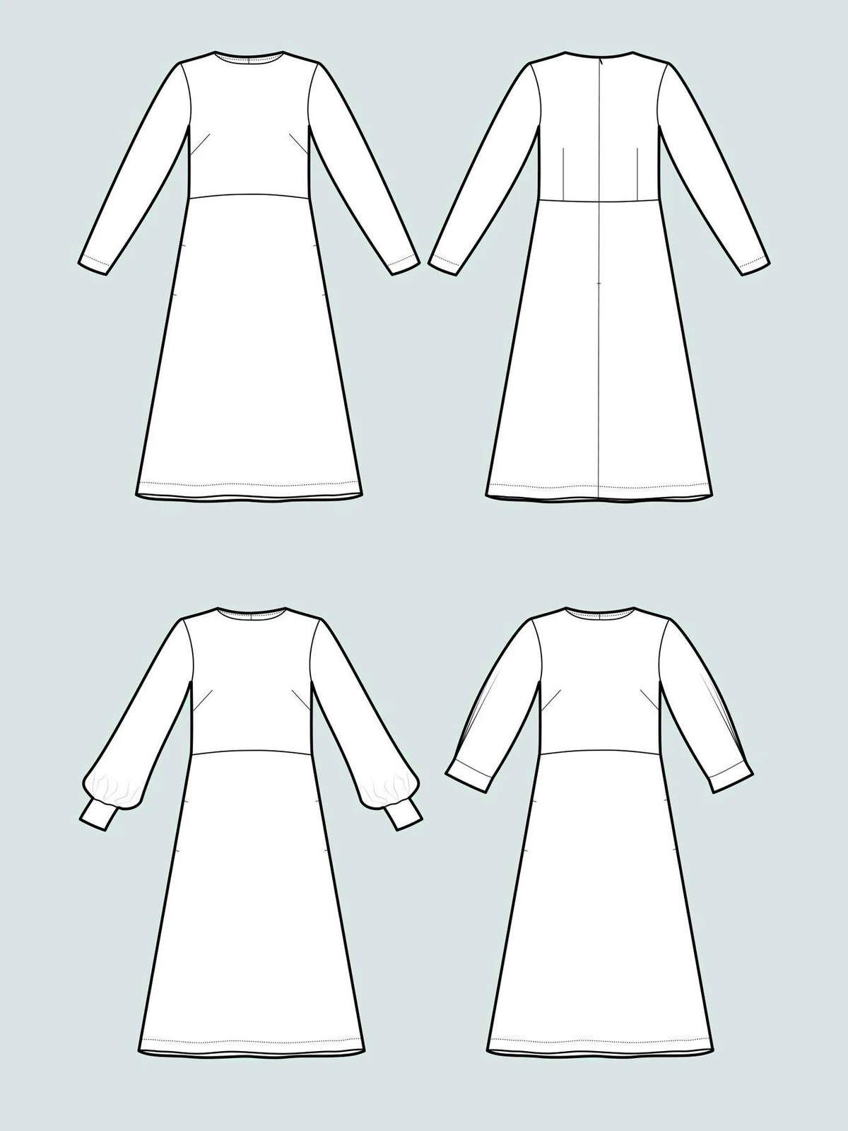 Stitch Sample :: Multi-Sleeve Midi Dress from The Assembly Line - Stitch  Sew Shop