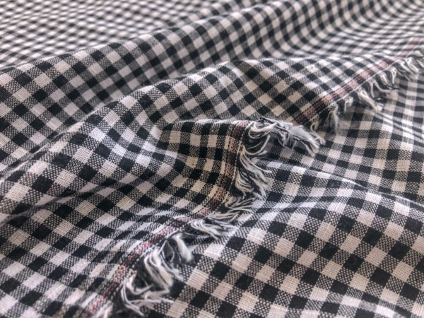 Cotton/Linen Gingham - Big Check - Navy