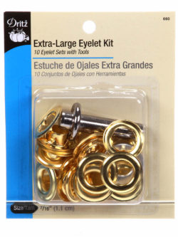 Dritz Extra Large Eyelet Kit Gold 7/16"