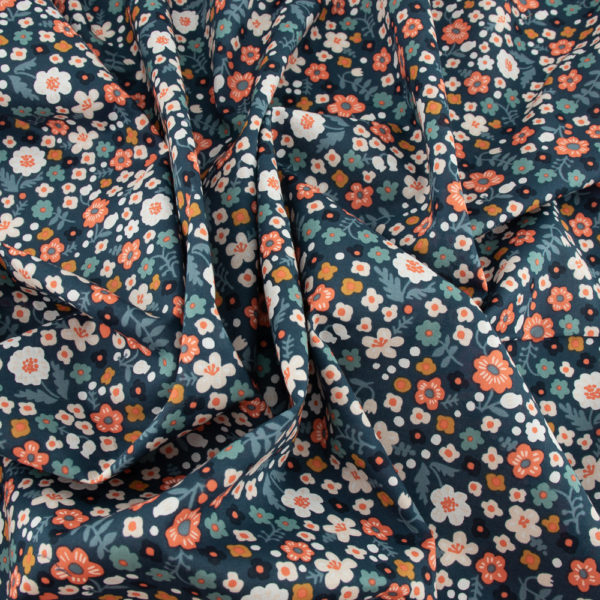 Birch - Organic Cotton Lawn - Bella Petite - Denim Blue