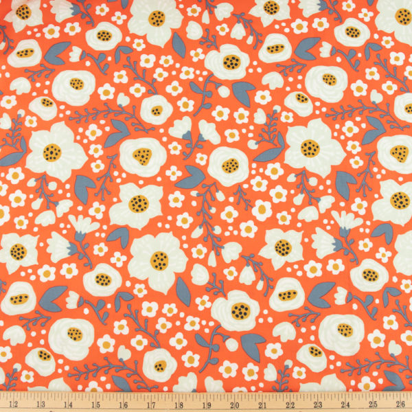 Birch - Organic Cotton Lawn - Bella - Coral