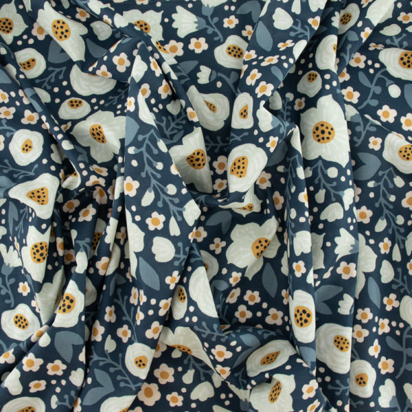 Birch - Organic Cotton Lawn - Bella - Denim Blue