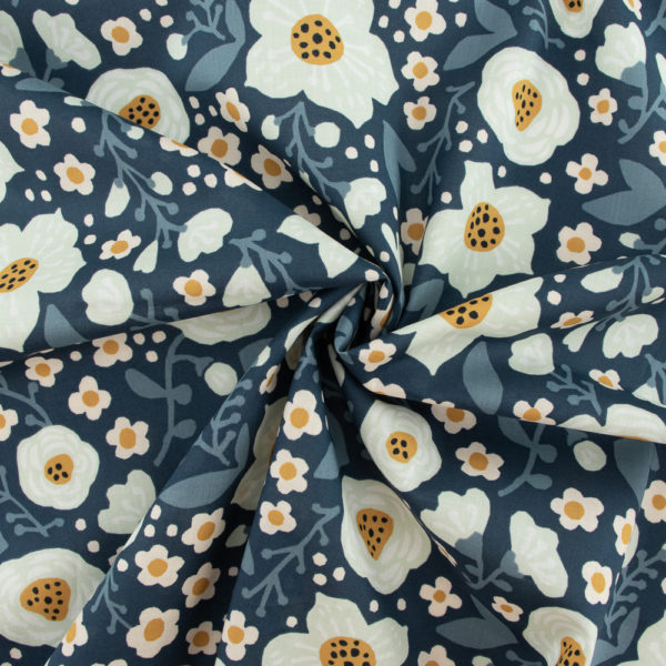 Birch - Organic Cotton Lawn - Bella - Denim Blue