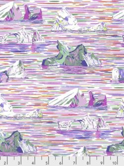 Quilting Cotton - Migration - Icebergs - Lavender