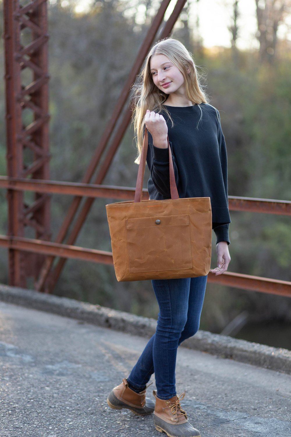 leather stone mountain bag