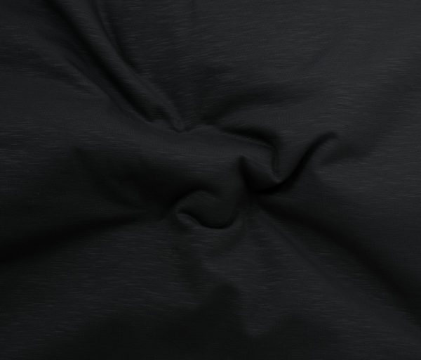 Textured Organic Cotton/Spandex Jersey - Black