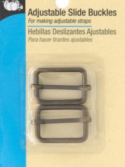 Dritz Adjustable Slide Buckles - 1 inch - Antique Gold