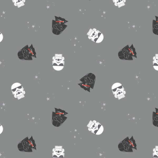 Quilting Cotton - Star Wars Flannel - Empire Dreams - Grey