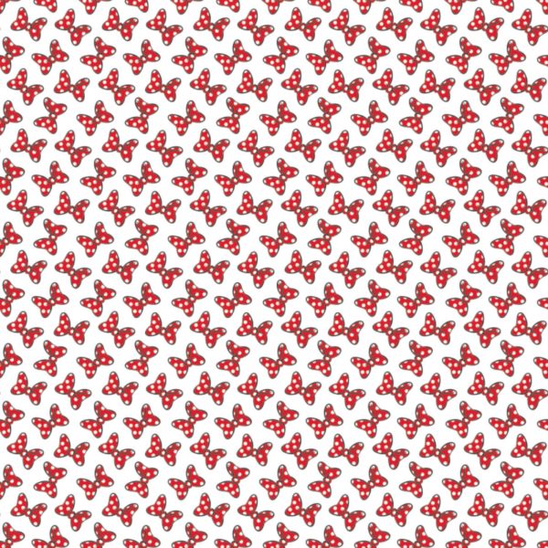 Quilting Cotton - Disney - Minnie Mouse Dot Couture - White