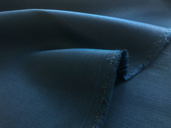 8oz Hemp/Organic Cotton Twill - Sea Blue