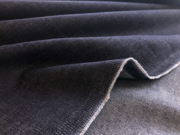 7.5oz Raw Organic Cotton Denim - Dark Indigo