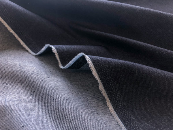 9oz Raw Organic Cotton/Spandex Denim - Dark Indigo