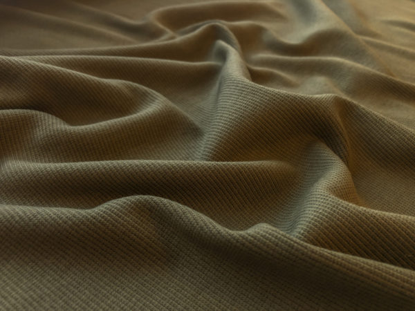 Organic Cotton Rib Knit - Olive Drab