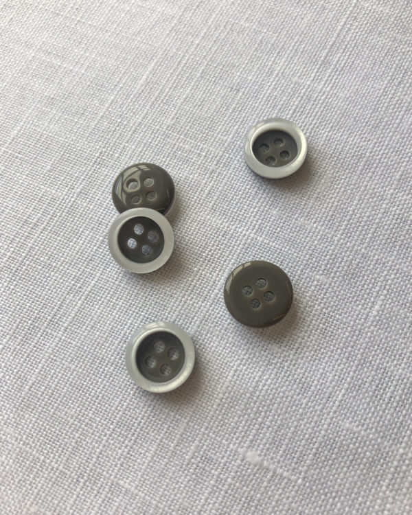 Flat Corozo Buttons - Off White