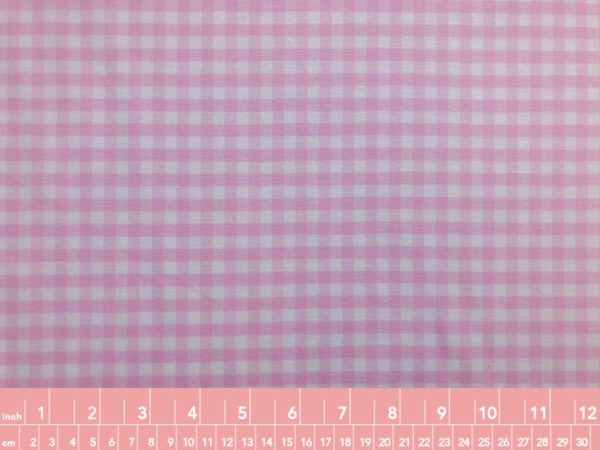 Deadstock Cotton Canvas - Pink Gingham