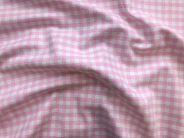 Deadstock Cotton Canvas - Pink Gingham