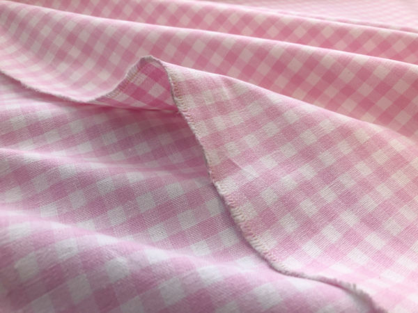 Deadstock Cotton Canvas - Pink Gingham